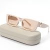 Retro Small Frame Cat Eye Sunglasses for Women latest Luxury V Sun Glasses Men Fashion Jelly Sunglasses with Metal Hinges